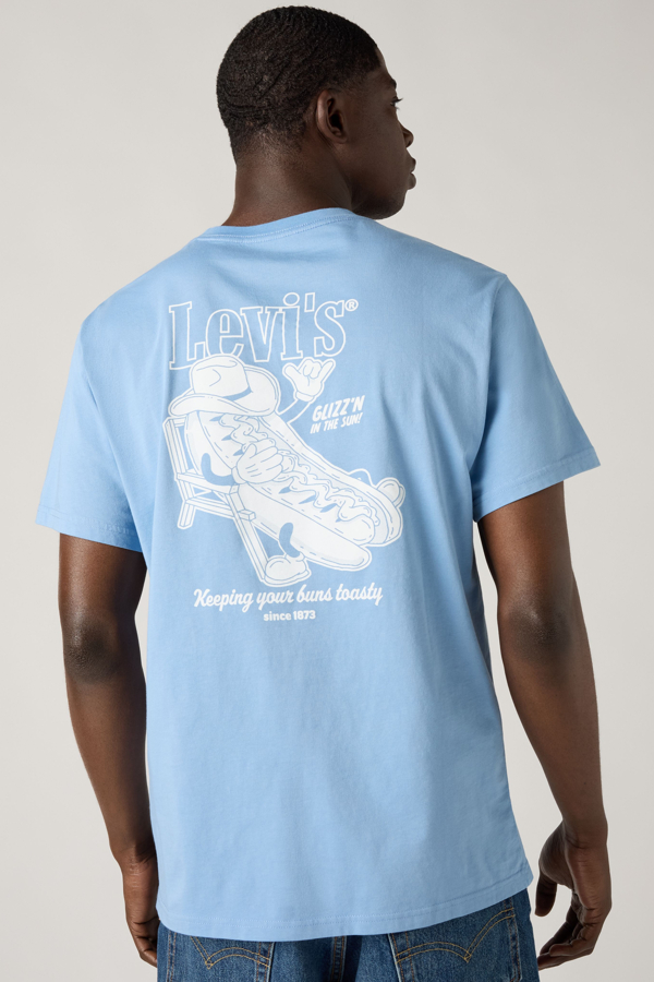 Camiseta de fit holgado - Hombre - 2XL - Azul / Glizzn in The Sun Allure