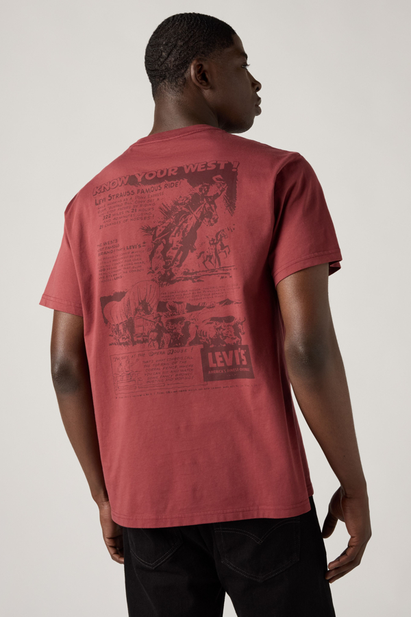 Camiseta de fit holgado - Hombre - 2XL - Rojo / Know Your West Oxblood Red