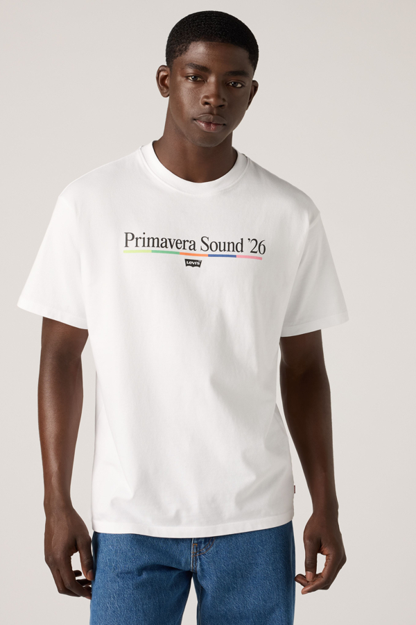 Camiseta estampada de fit vintage - Hombre - 2XL - Blanco / Primavera Sound 26 White+