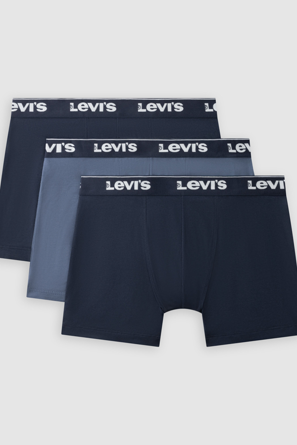 Levi's Repeat Logo Boxer Brief 3 Pack - Hombre - 2XL - Blue / Navy Combo
