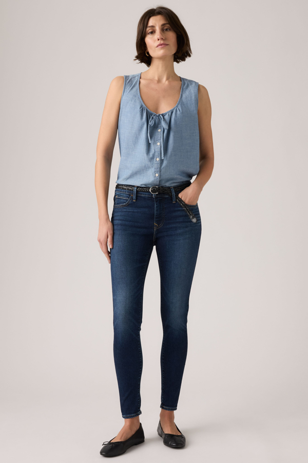 Vaqueros Super Skinny 710 de tiro medio - Mujer - 23X28 - Lavado oscuro / I've Got This