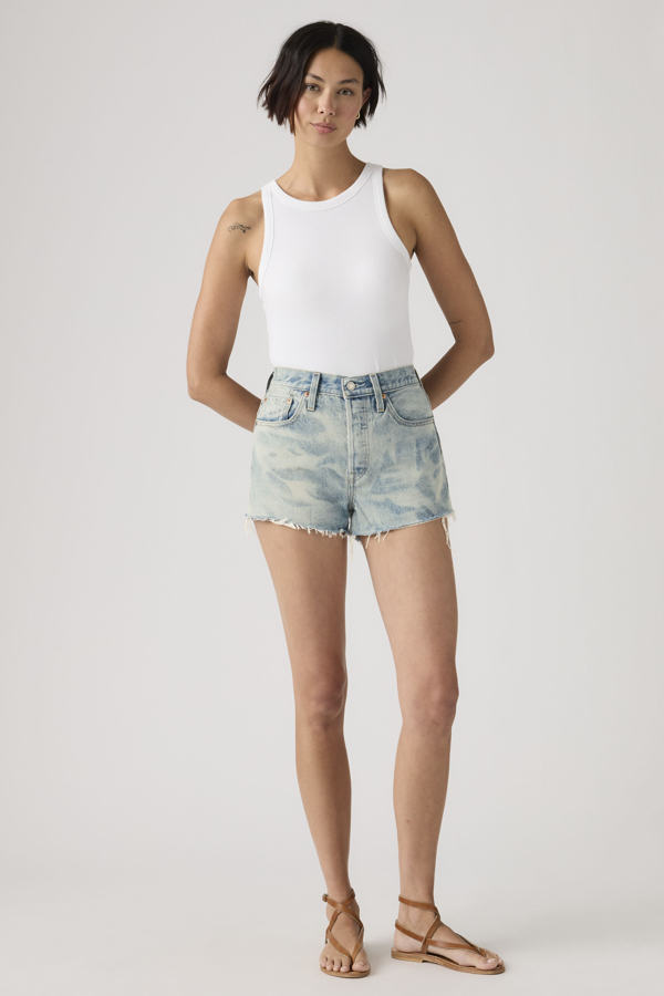 501 Original High Rise Shorts - Mujer - 32 - Azul / Floralish Short