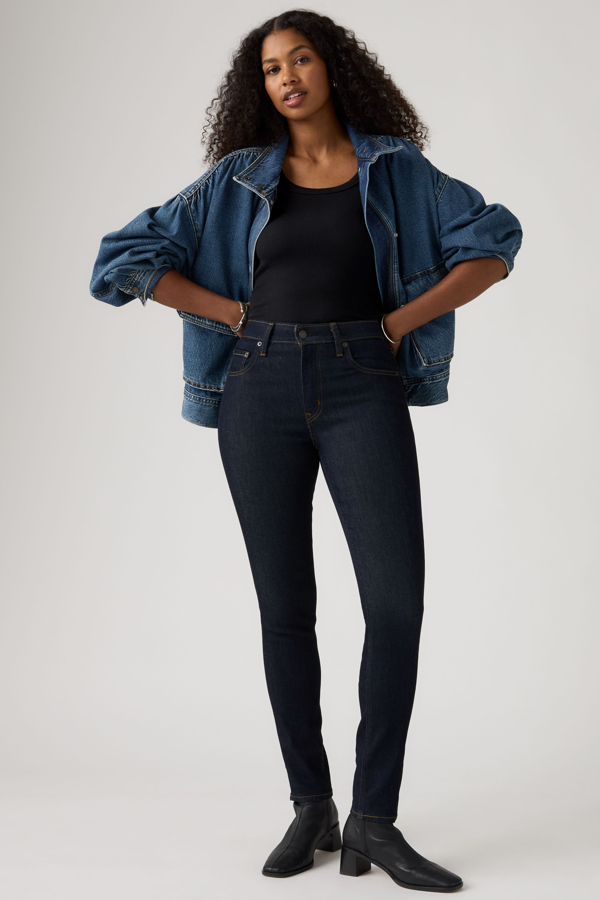 Vaqueros Skinny 721 de tiro alto - Mujer - 23X28 - Lavado oscuro / True Blue Rinse