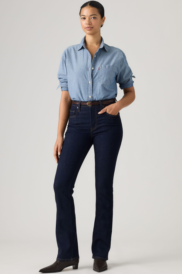 Vaqueros Bootcut 725 de tiro alto - Mujer - 23X30 - Lavado oscuro / True Blue Rinse