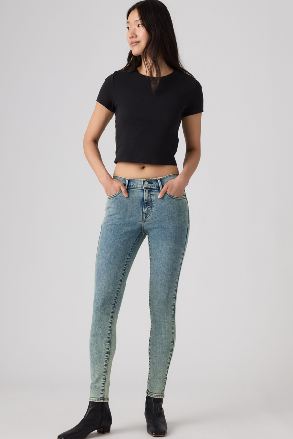 Vaqueros Super Skinny 710 - Mujer - 24X28 - Lavado medio / Garden Grace