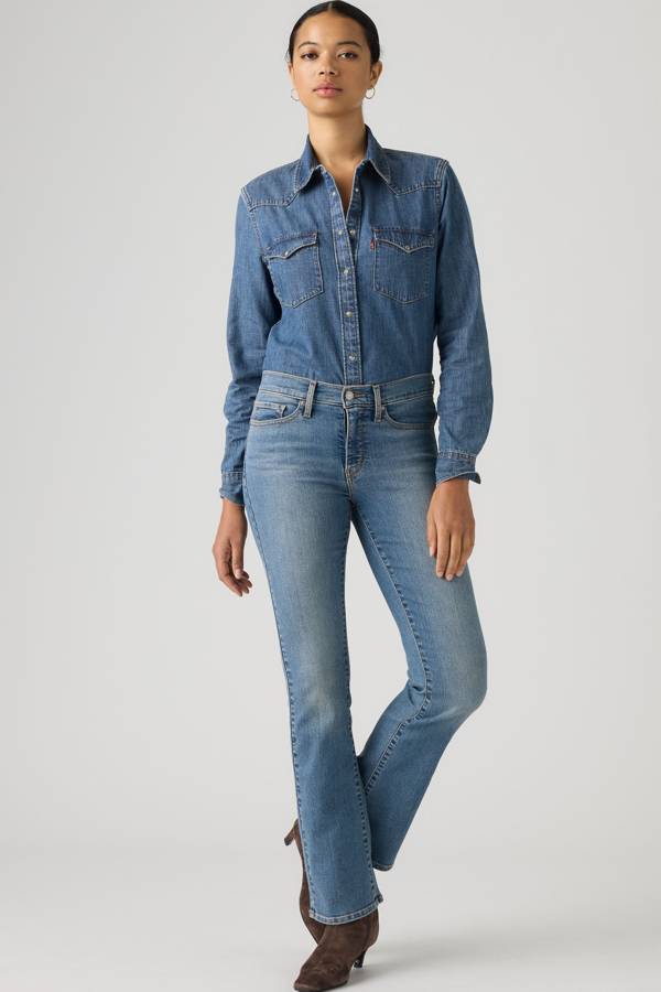 Vaqueros Bootcut 315 Shaping - Mujer - 25X30 - Lavado medio / Camp Denim