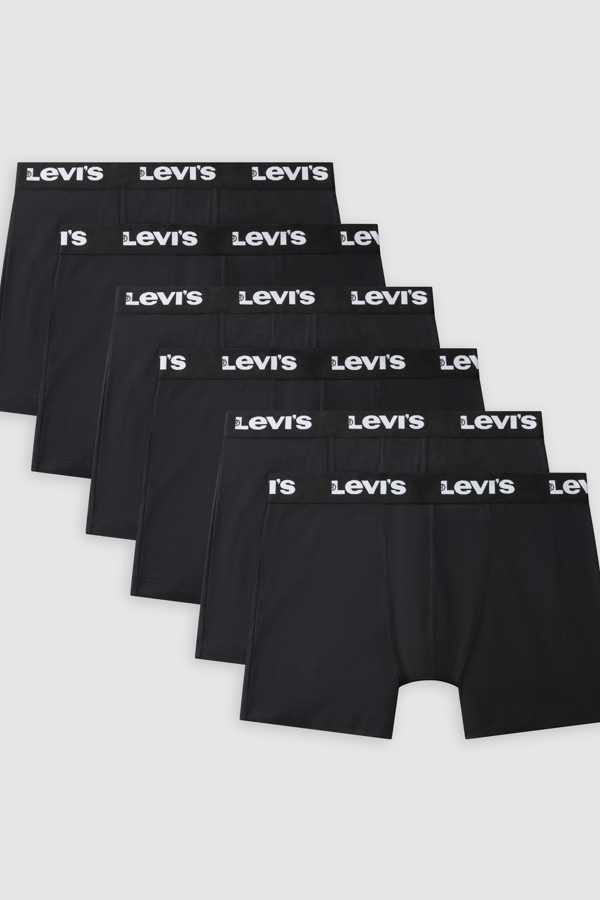 Calzoncillos bóxer Levi's Repeat Logo: paquete de 6 - Hombre - S - Negro / Black