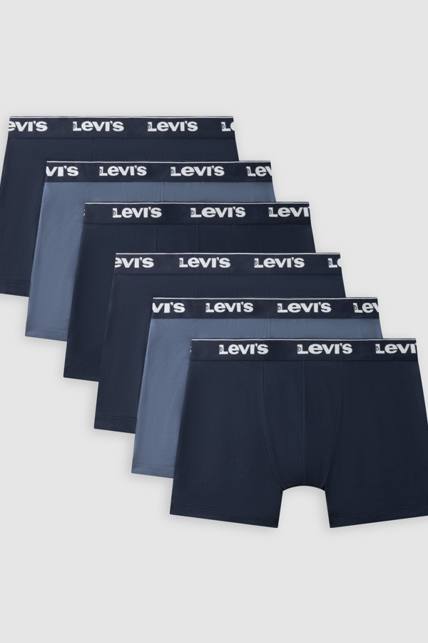 Levi's Repeat Logo Boxer Brief 6 pack - Hombre - S - Azul / Navy Combo