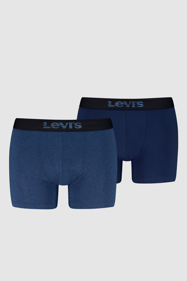 Levi's Opt III Boxer Brief 2 pack - Hombre - L - Azul / Dark Blue