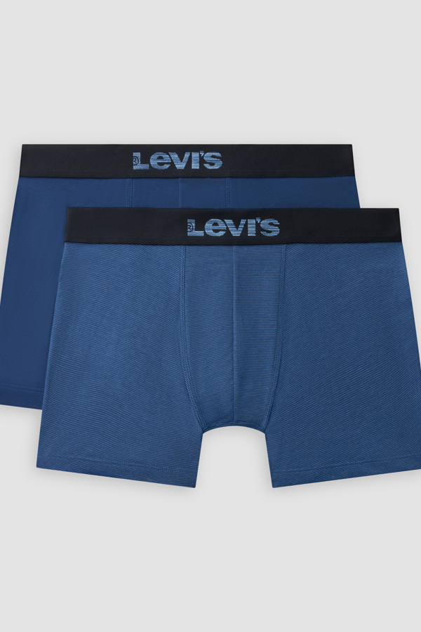 Levi's Opt III Boxer Brief 2 pack - Hombre - 2XL - Azul / Dark Blue