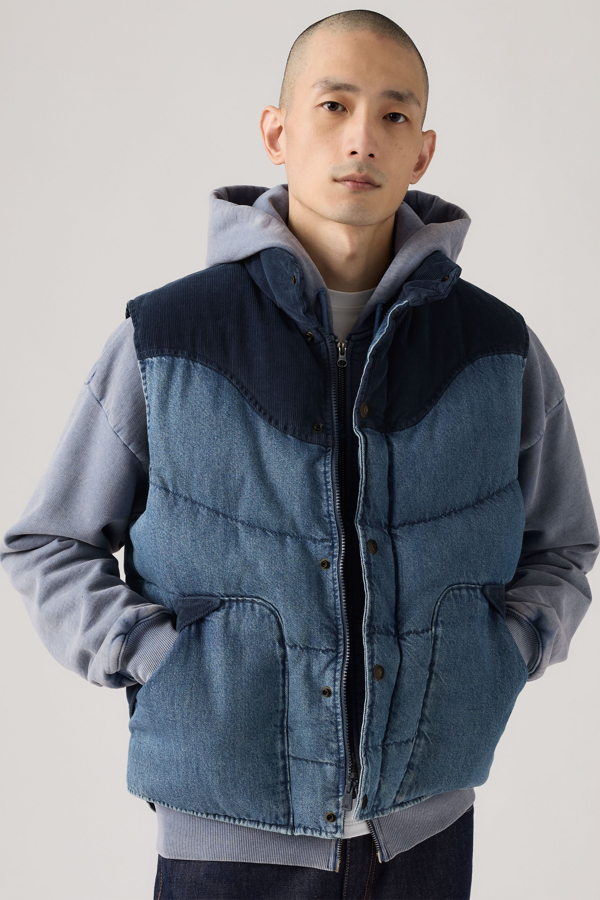 Chaleco Wild West - Hombre - L - Azul / Riverbank