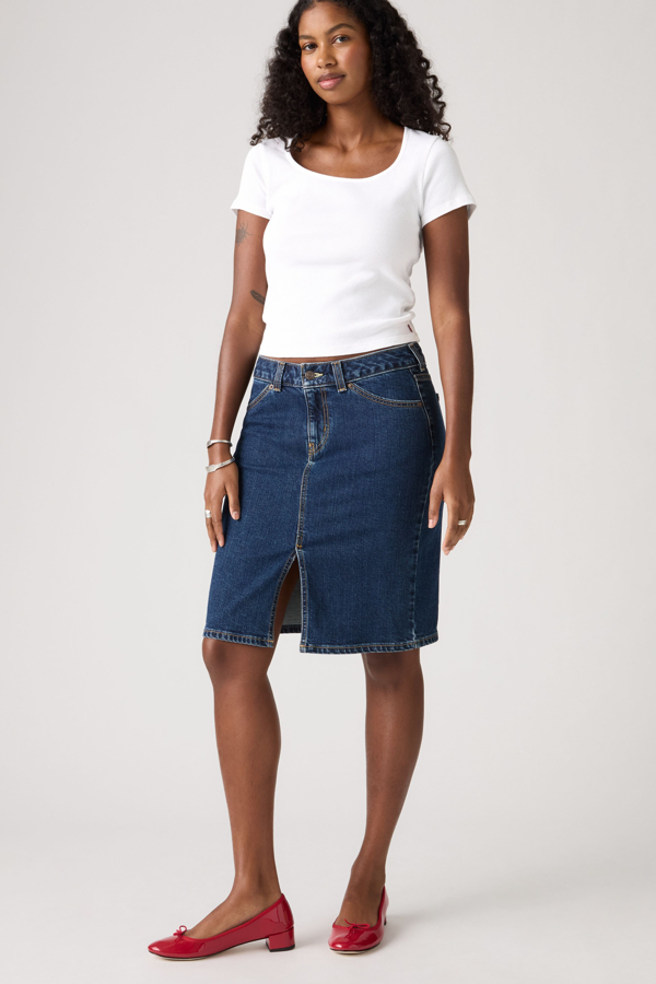Falda midi Low - Mujer - 23 - Azul / Longer Days No Dp