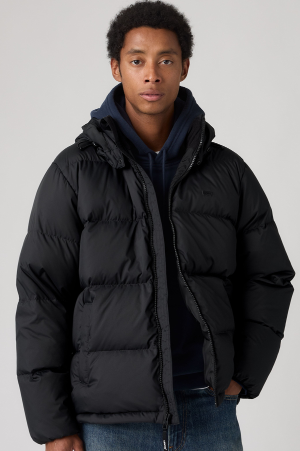 Rockwell Hooded Puffer - Hombre - L - Negro / Jet Black Rip Stop