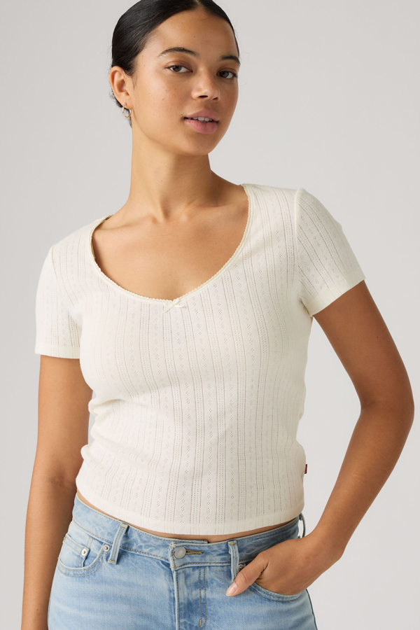 Top de manga corta Sweetie - Mujer - L - Blanco / Egret