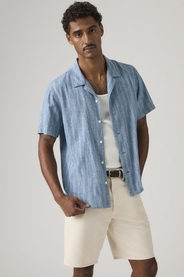 Camisa Sunset Camp Lightweight - Hombre - L - Azul / Felix Indigo Dobby