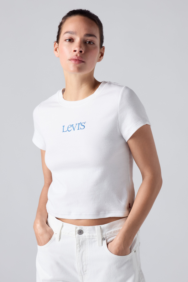 Graphic Essential Baby Tee - Hombre - L - White / Emb Club Logo Bright White