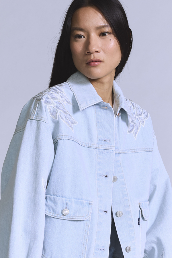Chaqueta Trucker Bliss - Mujer - L - Azul / Blue Sandyneck