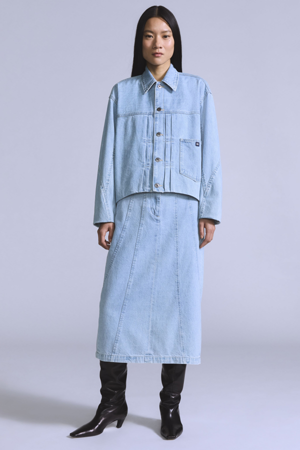 Falda Seamed - Mujer - L - Azul / Blue Radiant Wash