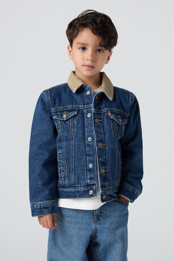 Trucker Jacket forrada y acolchada infantil - Chicos - 5A - Neutral / Bandwagon