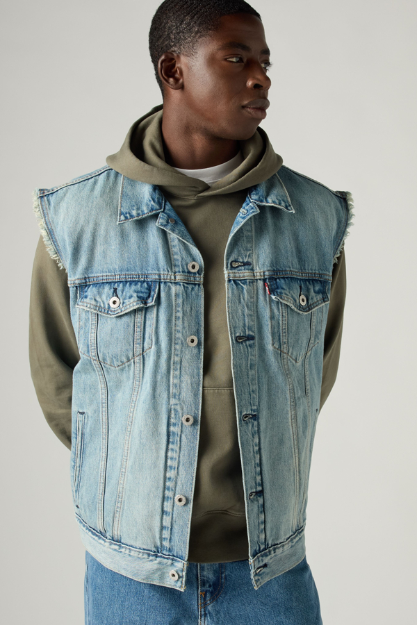 Chaleco Trucker relajado - Hombre - L - Azul / Kentucky Blue Vest