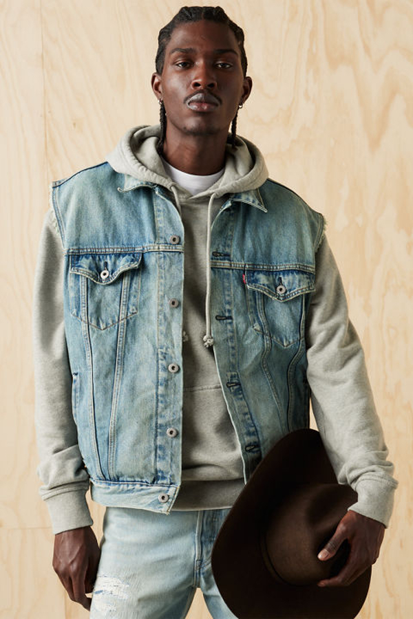 Chaleco Trucker relajado - Hombre - L - Azul / Kentucky Blue Vest