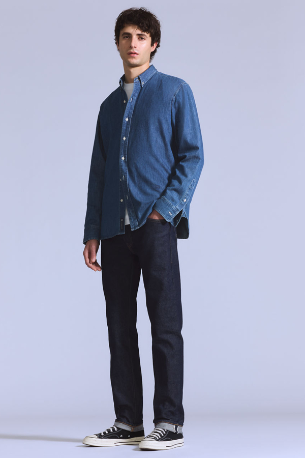 Vaqueros Slim 511 Levi's Made in Japan - Hombre - 36X34 - Azul / Mij 511 Dark Rinse