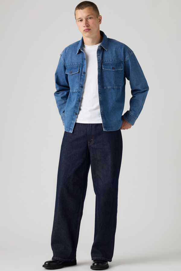Extra Baggy Vaqueros - Hombre - 28X32 - Dark Wash / Rinse Ruler