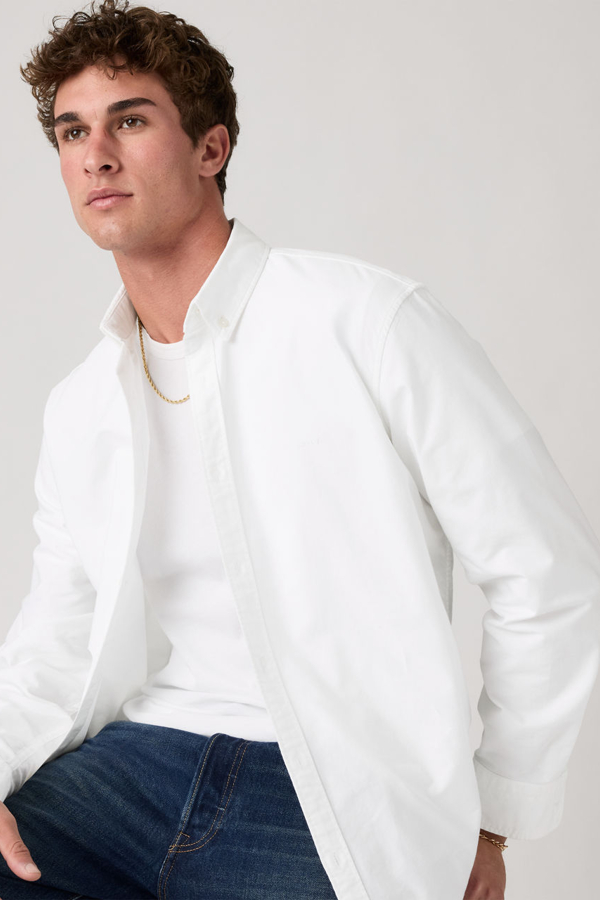 Camisa de botones Authentic - Hombre - XL - Blanco / Bright White