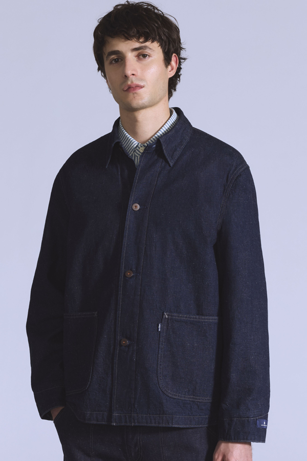 Chaqueta de abrigo Naval Sack - Hombre - L - Azul / Rinse
