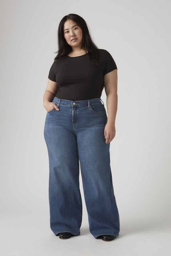 Vaqueros de pierna ancha 318 Shaping (talla extragrande) - Mujer - 20M - Lavado oscuro / Clever Girl Plus