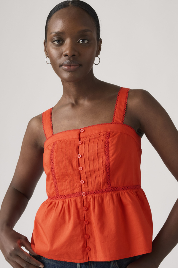 Blusa Mimi - Mujer - L - Rojo / Signal Red
