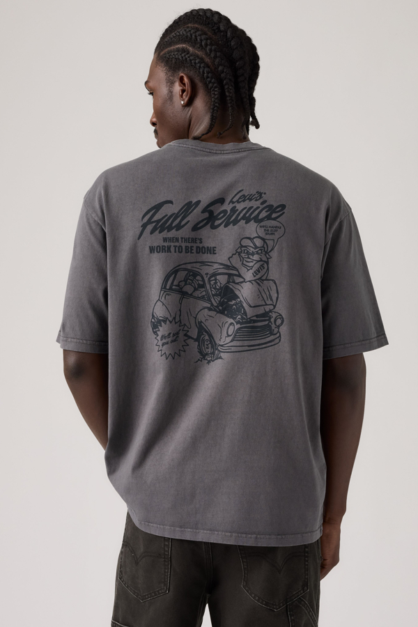 Workwear Graphic Tee - Men - 2XL - Grey / Levis Full Service Periscope