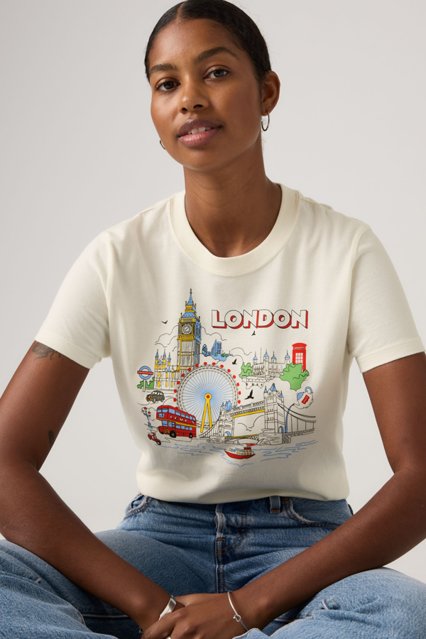 Camiseta Graphic Favorite - Mujer - L - Blanco / London Egret