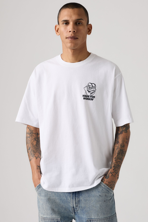 Workwear Graphic Tee - Men - 2XL - White / Made For Workin Bright White