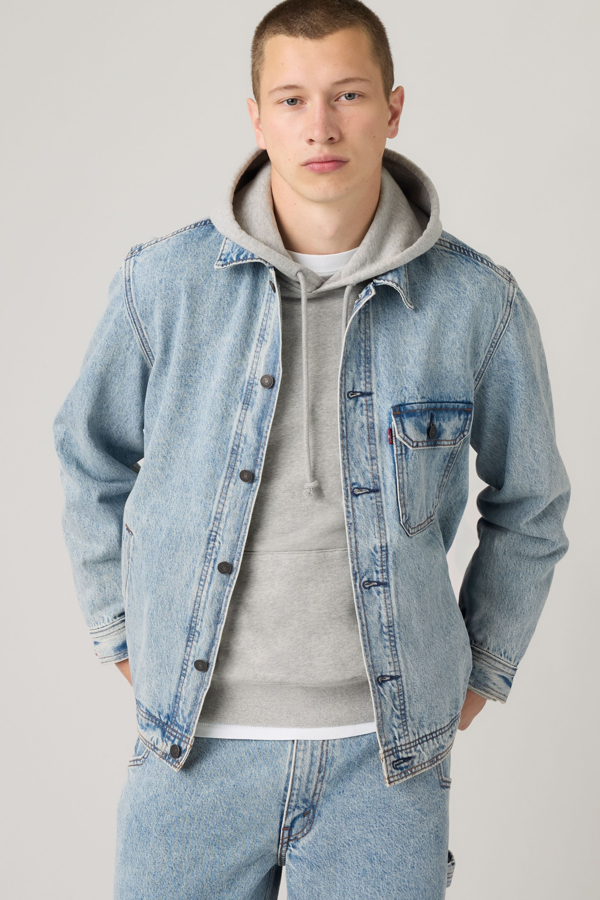 Walnut Springs Trucker Jacket - Men - 2XL - Medium Wash / Love Your Friends