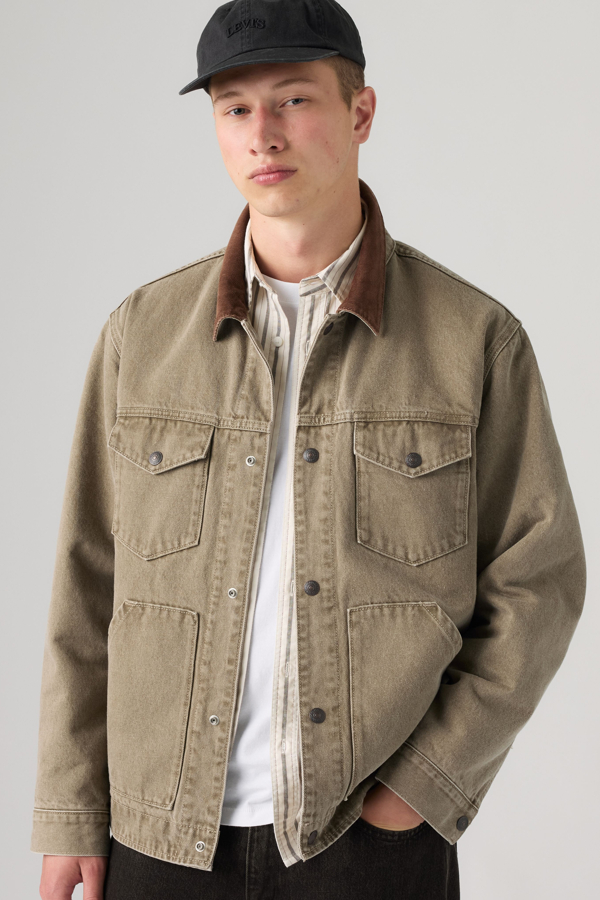 Munroe Trucker Jacket - Hombre - 2XL - Verde / Capers