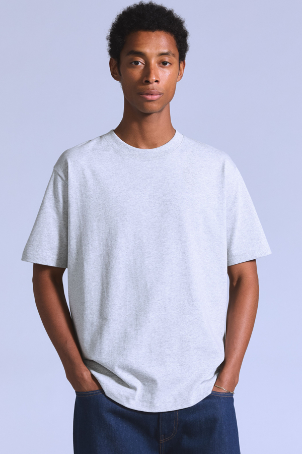 Camiseta Relaxed - Hombre - 2XL - Gris / Heather Grey 2