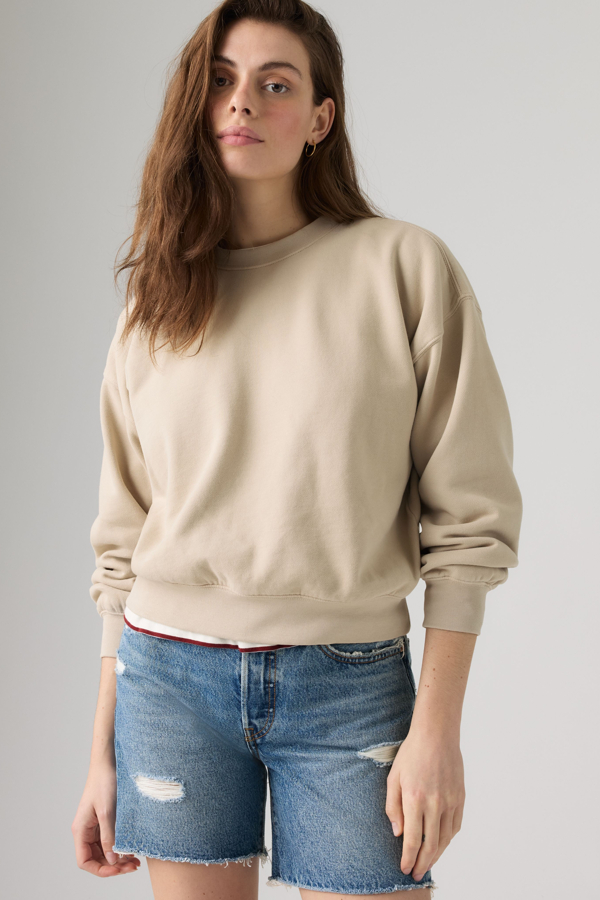 Vintage Boxy Sweatshirt - Mujer - L - Grey / Garment Dye Chateau Gray