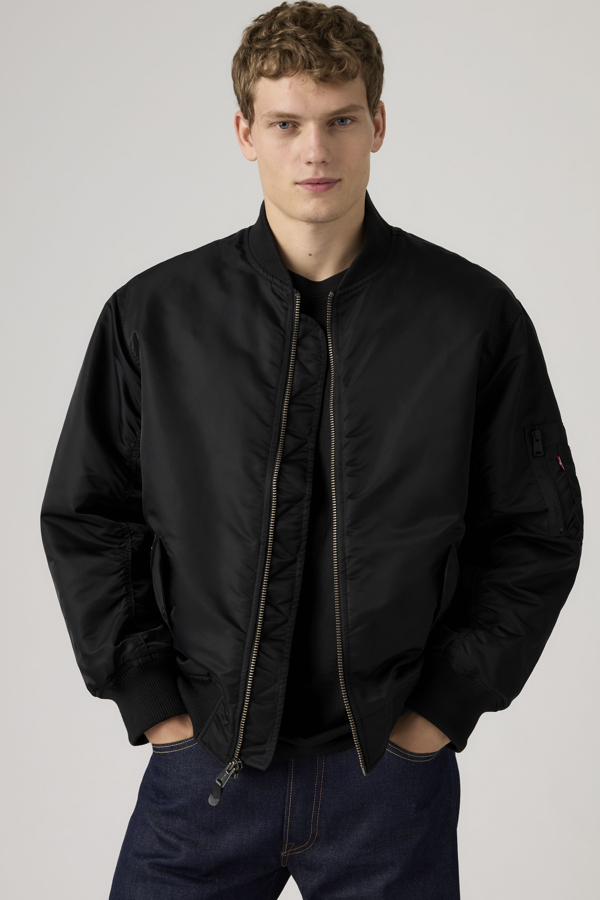 Bomber Jacket - Hombre - L - Negro / Jet Black