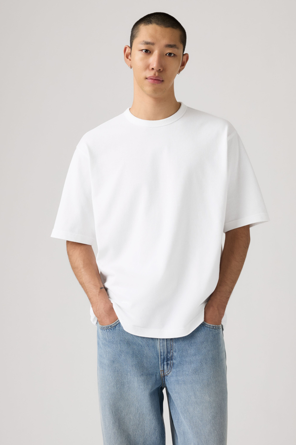 Camiseta Heavyweight Loose - Hombre - L - Blanco / Bright White