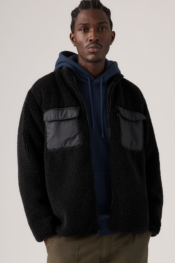 Chaqueta Campo Sherpa - Hombre - 2XL - Negro / Jet Black