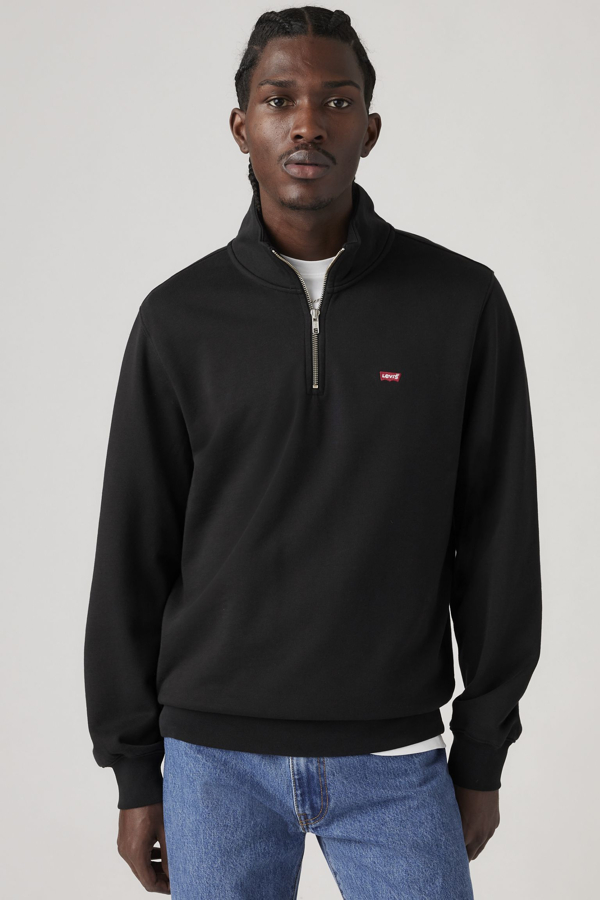 Jersey Original Housemark con cremallera de un cuarto - Hombre - L - Negro / Mineral Black