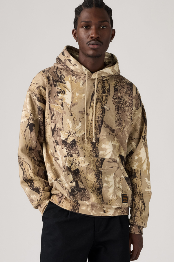 Workwear Pullover Hoodie - Hombre - L - Multicolor / Tex Forest Camo Trench Coat
