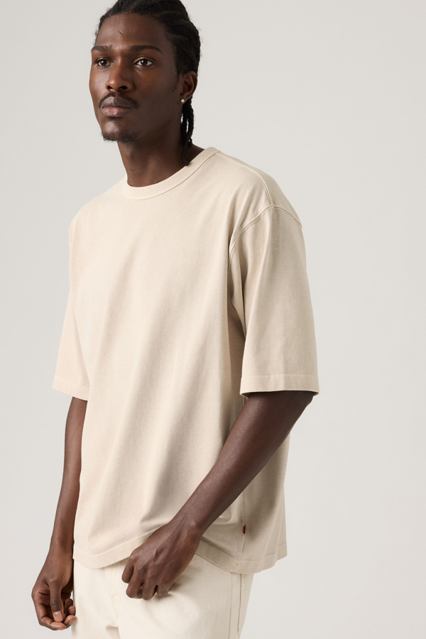 Camiseta Heavyweight Loose - Hombre - L - Gris / Garment Dye Pumice Stone