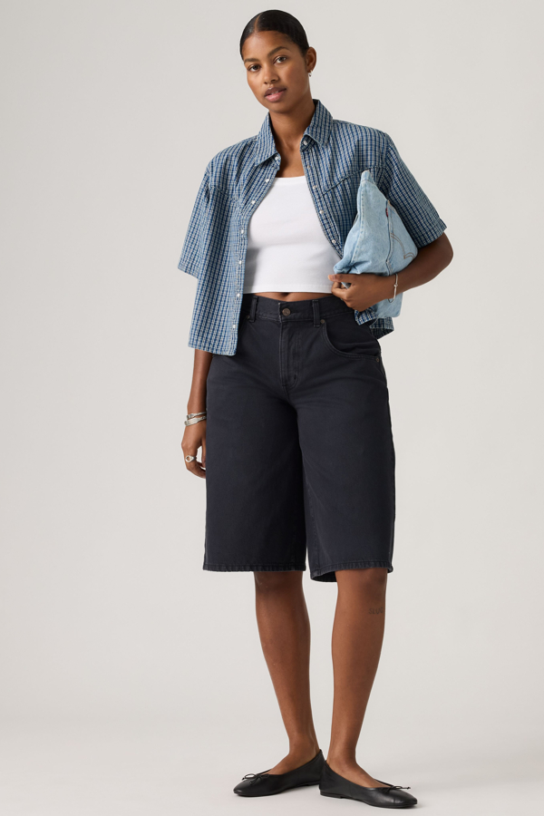 Jorts Super Baggy - Mujer - 23 - Negro / Chipped Black Oyster Top