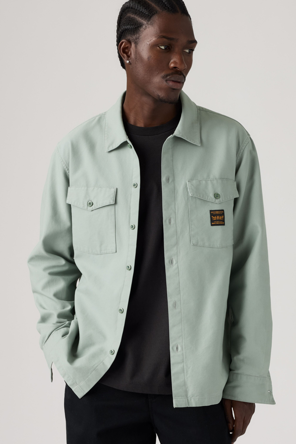 Worker Shirt - Men - L - Green / Chinois Green