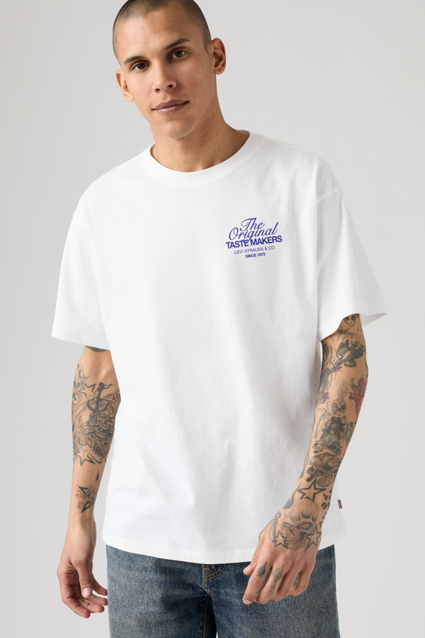 Camiseta Graphic Vintage Fit - Hombre - 2XL - Blanco / Bright White Plus