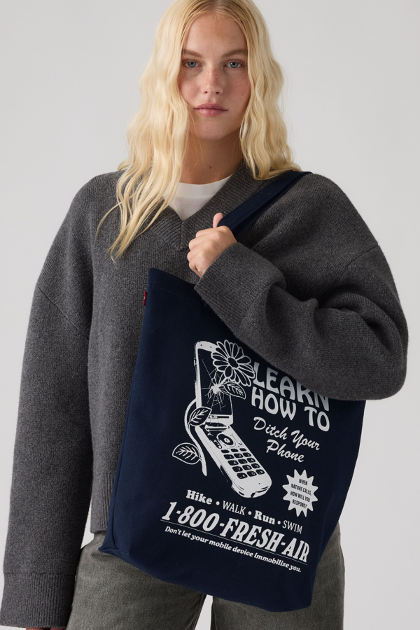 Levi's Graphic Tote - Mujer - One Size - Blue / No Service No Problems Navy