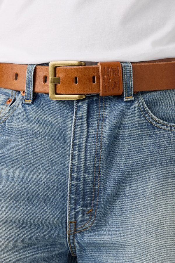 Arlo Wide Prong Belt - Men - 100 - Brown / Mocha Bisque