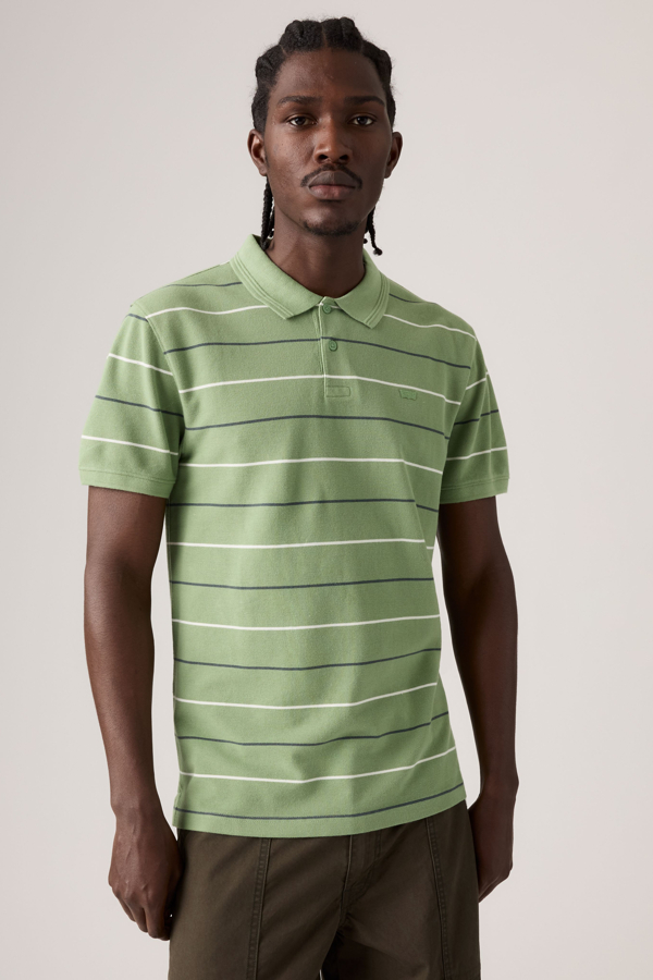 Original Polo - Men - L - Green / Doyle Stripe Shale Green